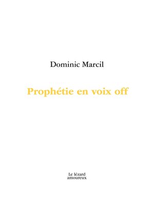 cover image of Prophétie en voix off